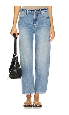Good American Good Standard Straight Jeans in Indigo885 from Revolve.com | Revolve Clothing (Global)