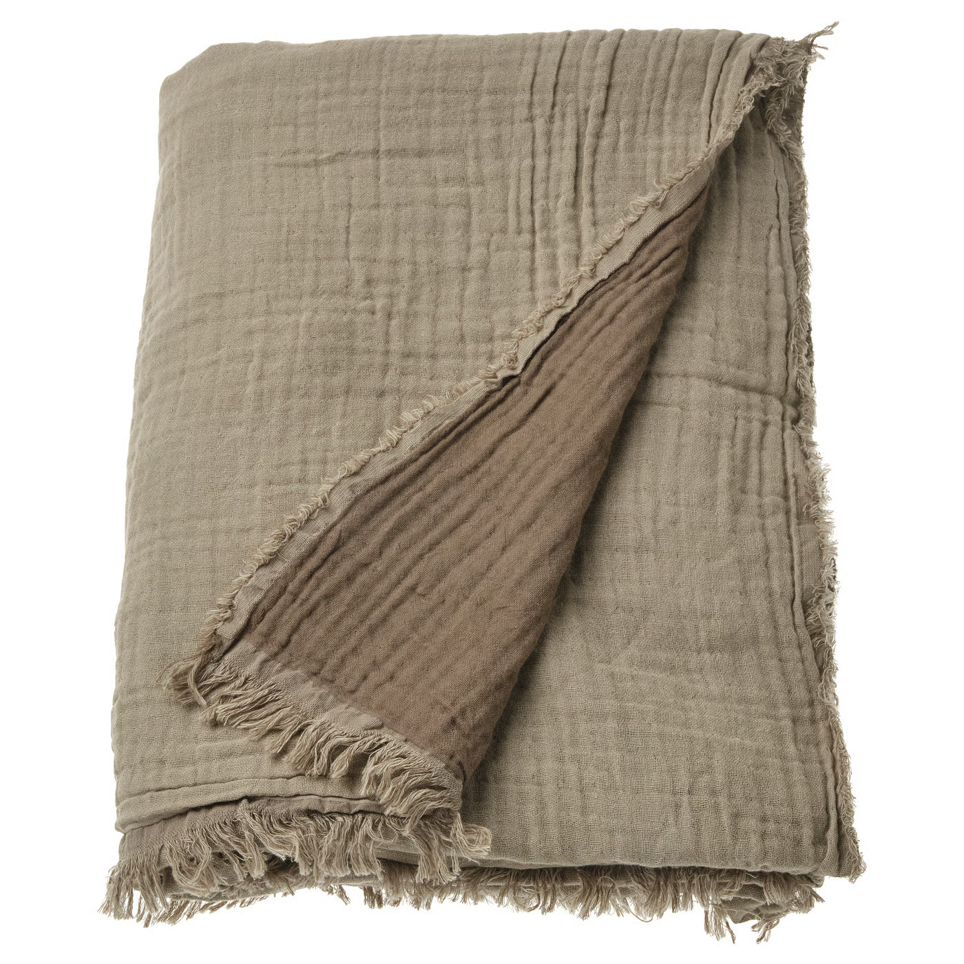 VALLKRASSING Throw, light gray-brown, 59x79 " | IKEA US