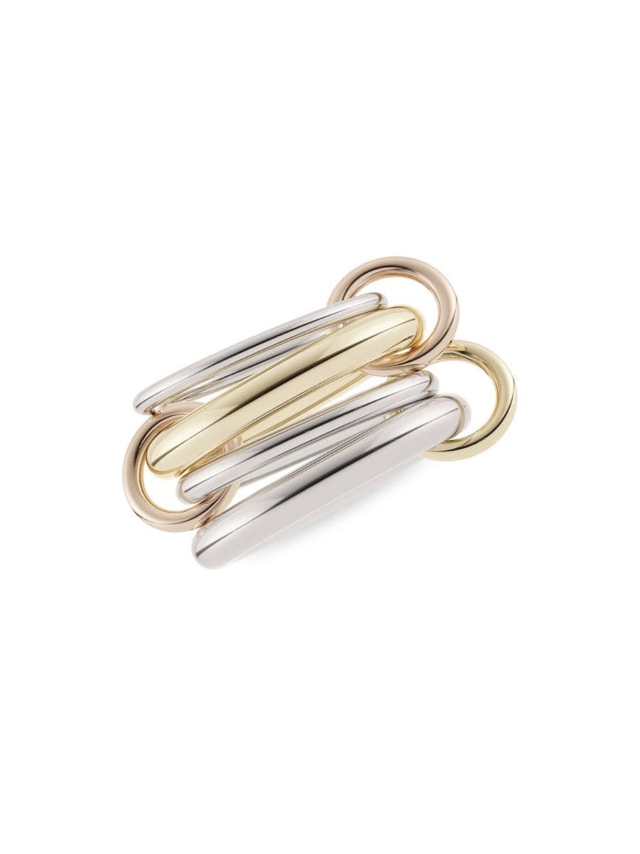 Cici Two-Tone Sterling Silver 5-Link Ring | Saks Fifth Avenue