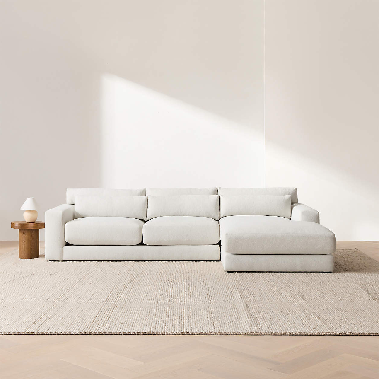 Retreat 2-Piece Sectional Sofa with Chaise Lounge + Reviews | Crate & Barrel | Crate & Barrel