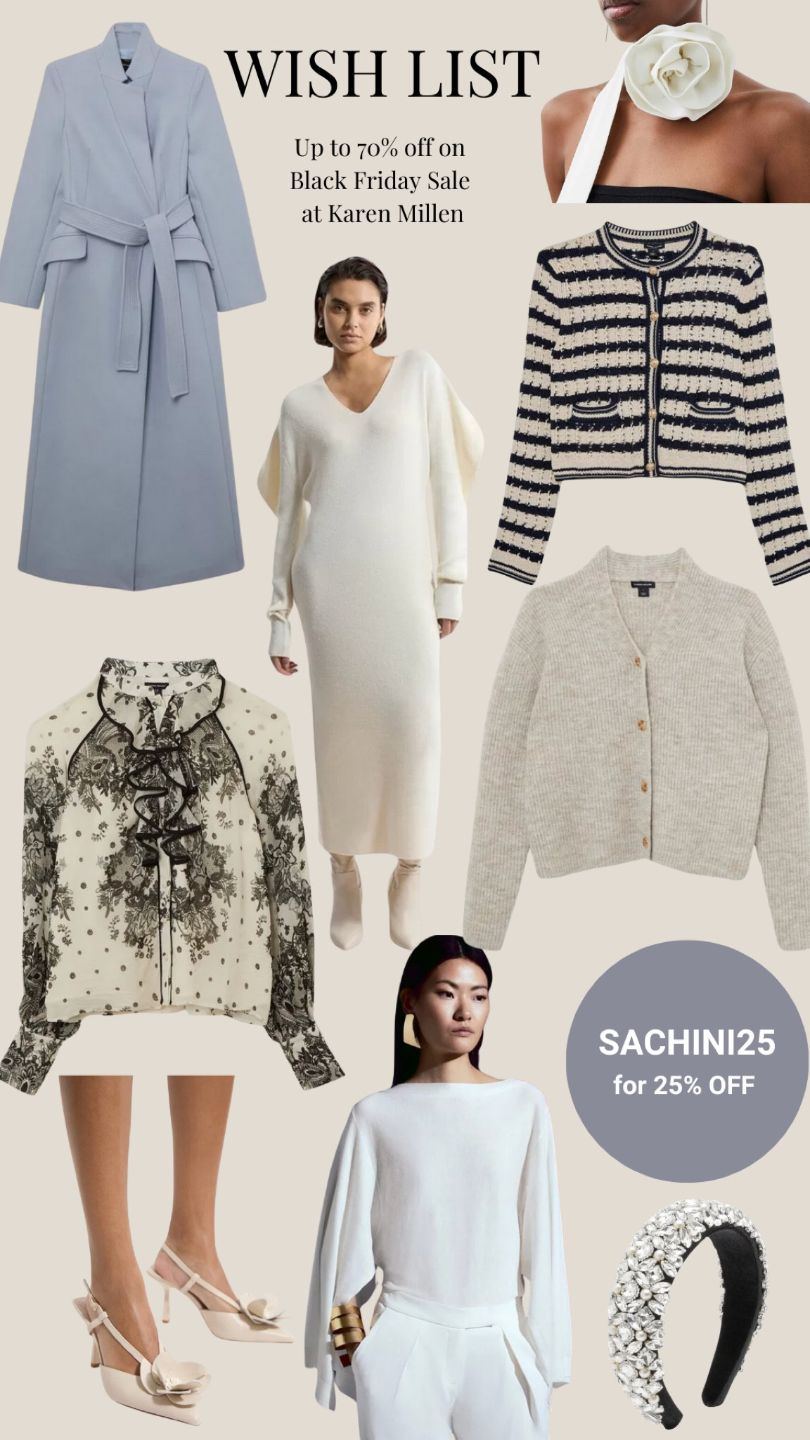 Up to 70% off on Black Friday sale and SACHINI25 will give you 25% off on top of the sale price. *Ad