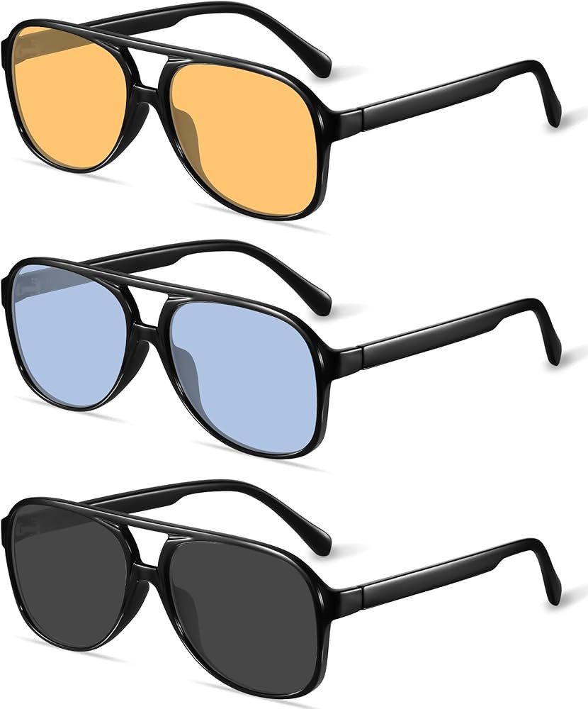 YDAOWKN Retro Aviator Sunglasses for Women Mens Large Frame Classic Vintage 70s Sun Glasses Aviat... | Amazon (US)