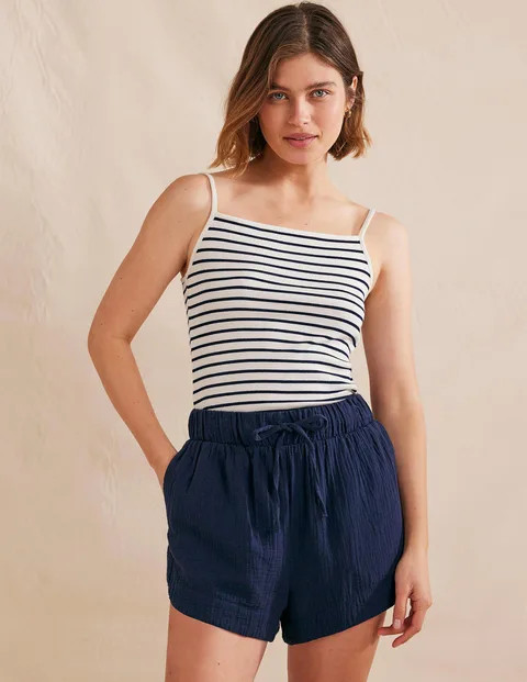 Squared Stripe Rib Tank | Boden (US)