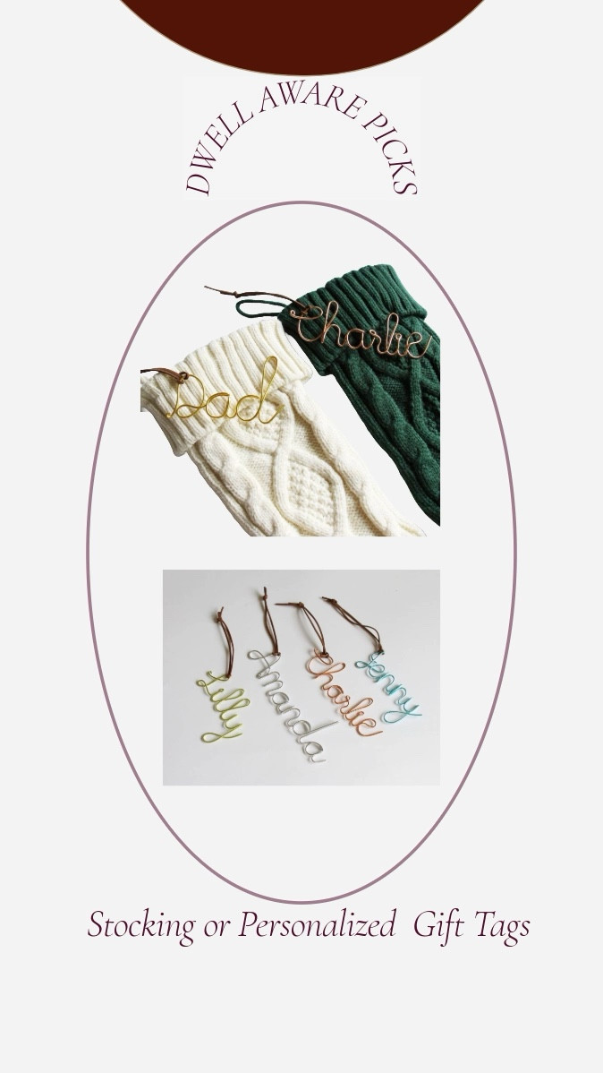 So many cute colors with these beautiful name tags!

#LTKFamily #LTKGiftGuide #LTKHoliday