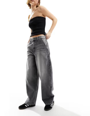 Bershka skater jeans in washed grey | ASOS (Global)