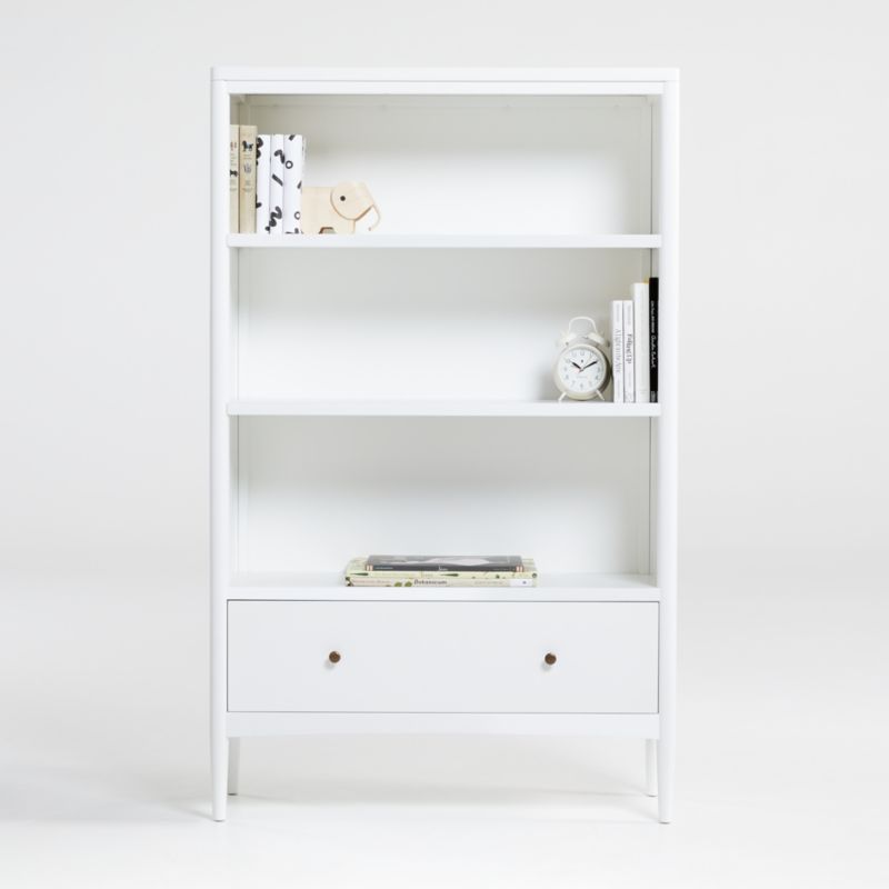 Hampshire Tall Kids White Bookcase + Reviews | Crate & Kids | Crate & Barrel