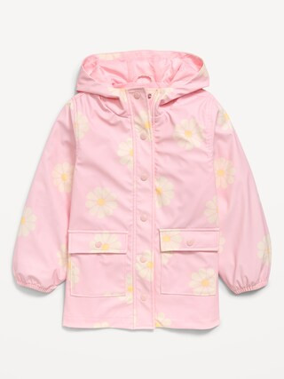 Oversized Water-Resistant Hooded Jacket for Girls | Old Navy (US)