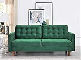 US Pride Furniture Brande Velvet Sofas, Green | Amazon (US)