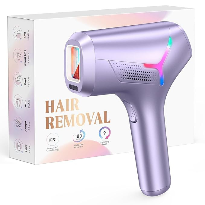 LYSMOSKI Laser Hair Removal for Women and Men, At-Home IPL Hair Removal Device with 5.2 cm² Trea... | Amazon (US)