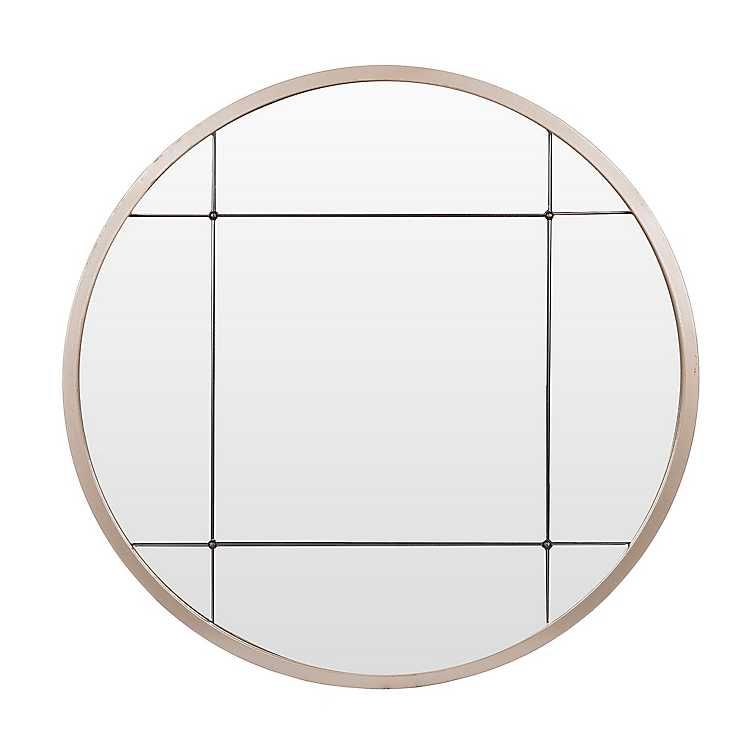 Rose Gold Niamey Panel Wall Mirror, 30 in. | Kirkland's Home