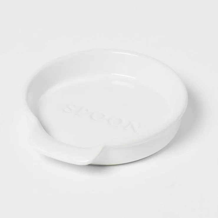Stoneware Hand Lettered Spoon Rest - Threshold™ | Target