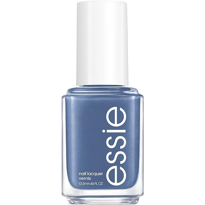 essie Nail Polish, Salon-Quality Cool Muted Blue Nail Polish, Vegan, From A to Zzz, 0.46 fl oz | Amazon (US)