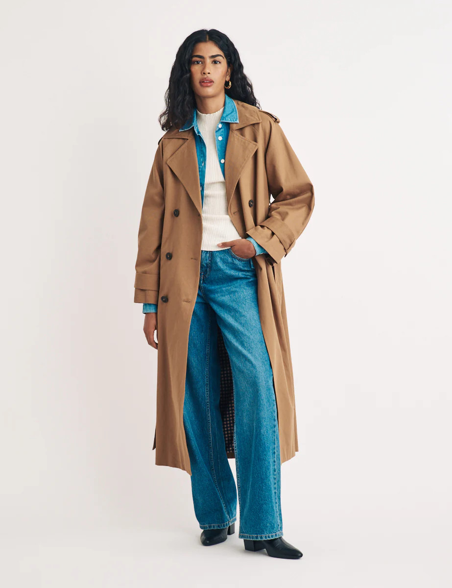 Brown Double Breasted Trench Coat | Nobody's Child
