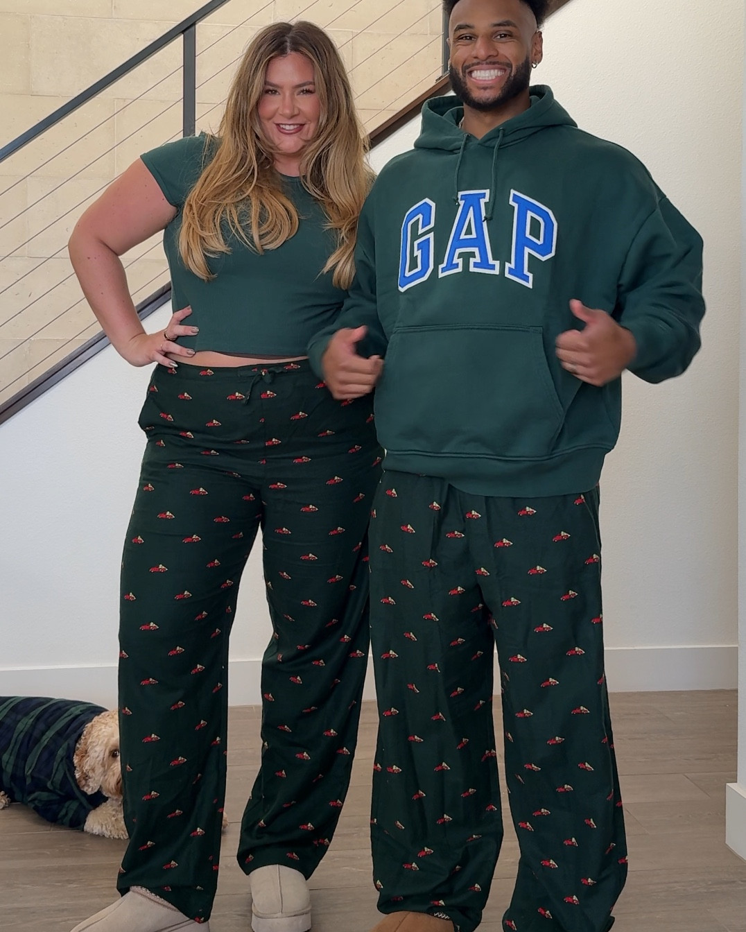 which christmas pjs do you like more? they’re currently 40% + off!! Can’t get over how cute brucie looks 😭 randy and I are both wearing XL and brucie is wearing a large :) 

Gap Friends and Family Event: 10/14-10/23 take 40% off your entire purchase + 50% off Sleep for the Family

@gap #gappartner #howyouweargap 

#LTKSaleAlert #LTKSeasonal