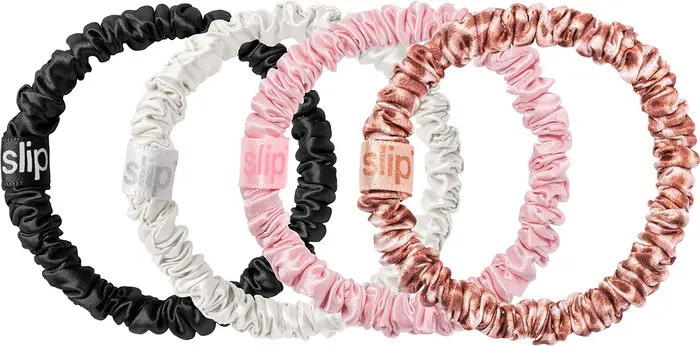 slip 4-Pack Skinny Silk Scrunchies | Nordstromrack | Nordstrom Rack