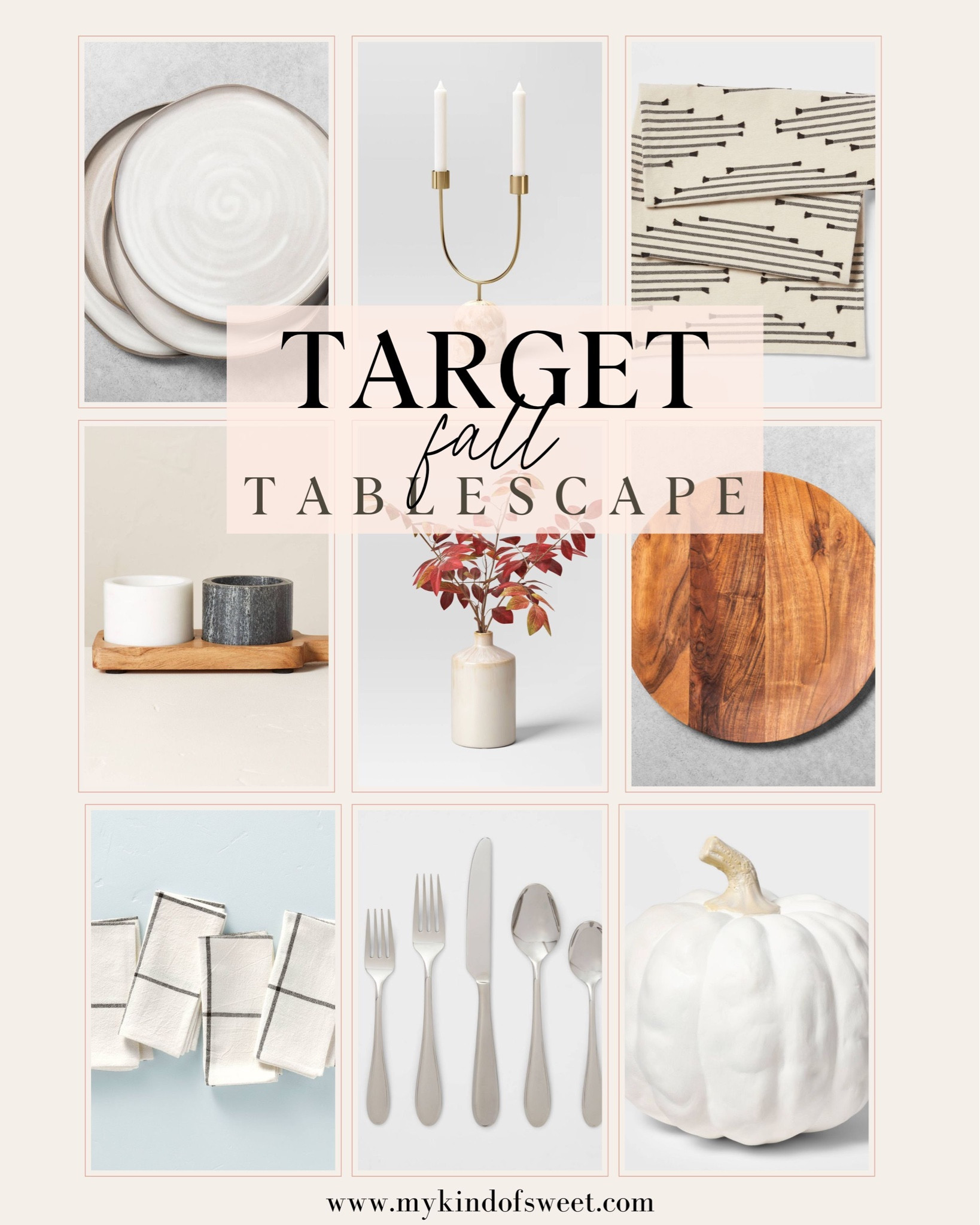 Target fall tablescape finds! I love this black and white table runner and salt and pepper pinch pots. 

#LTKSeasonal #LTKhome #LTKstyletip