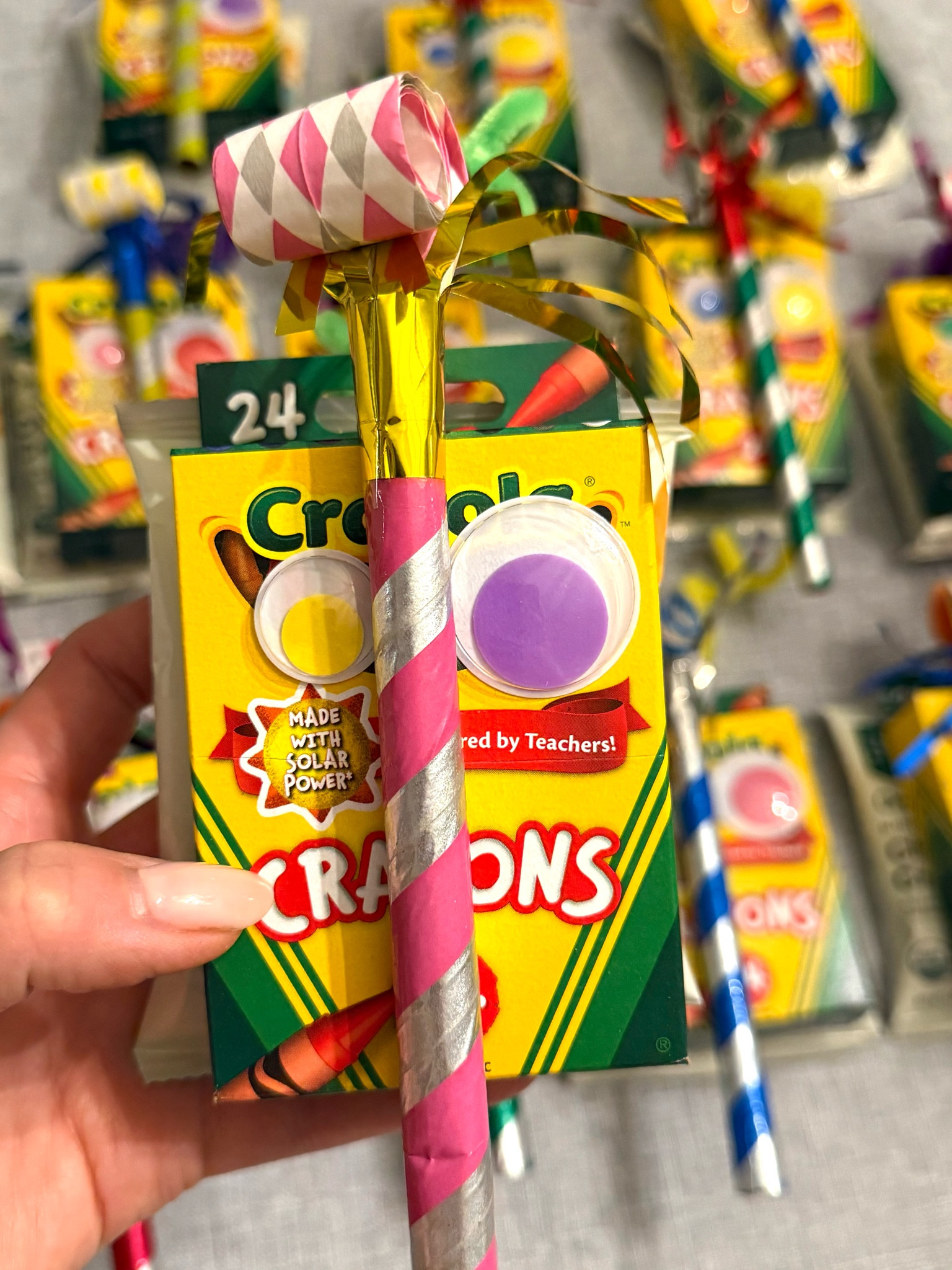 Non-Candy Birthday Classroom Preschool Treat - Great for Valentines too!  Organic cheese crackers crayons googly eyes party blower snacks birthday 

#LTKParties #LTKFindsUnder50 #LTKKids