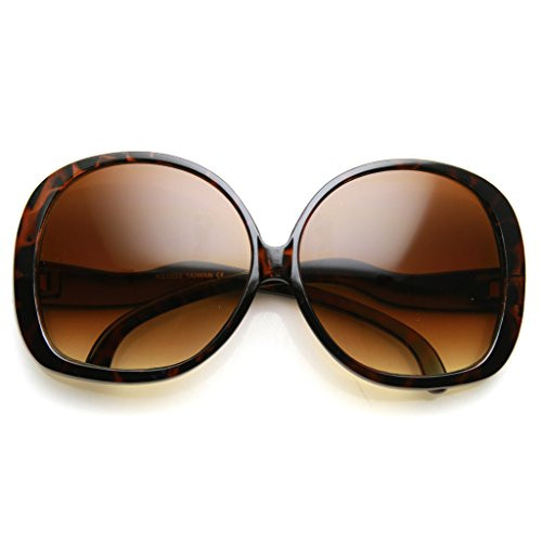 AStyles - Big Huge Oversized Vintage Style Sunglasses Retro Women Celebrity Fashion (Brown) | Amazon (US)
