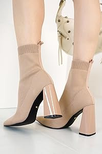 Cape Robbin Pointed Toe Booties for Women with Heels - Dressy Sock Boots and Heeled Ankle Boots, ... | Amazon (US)