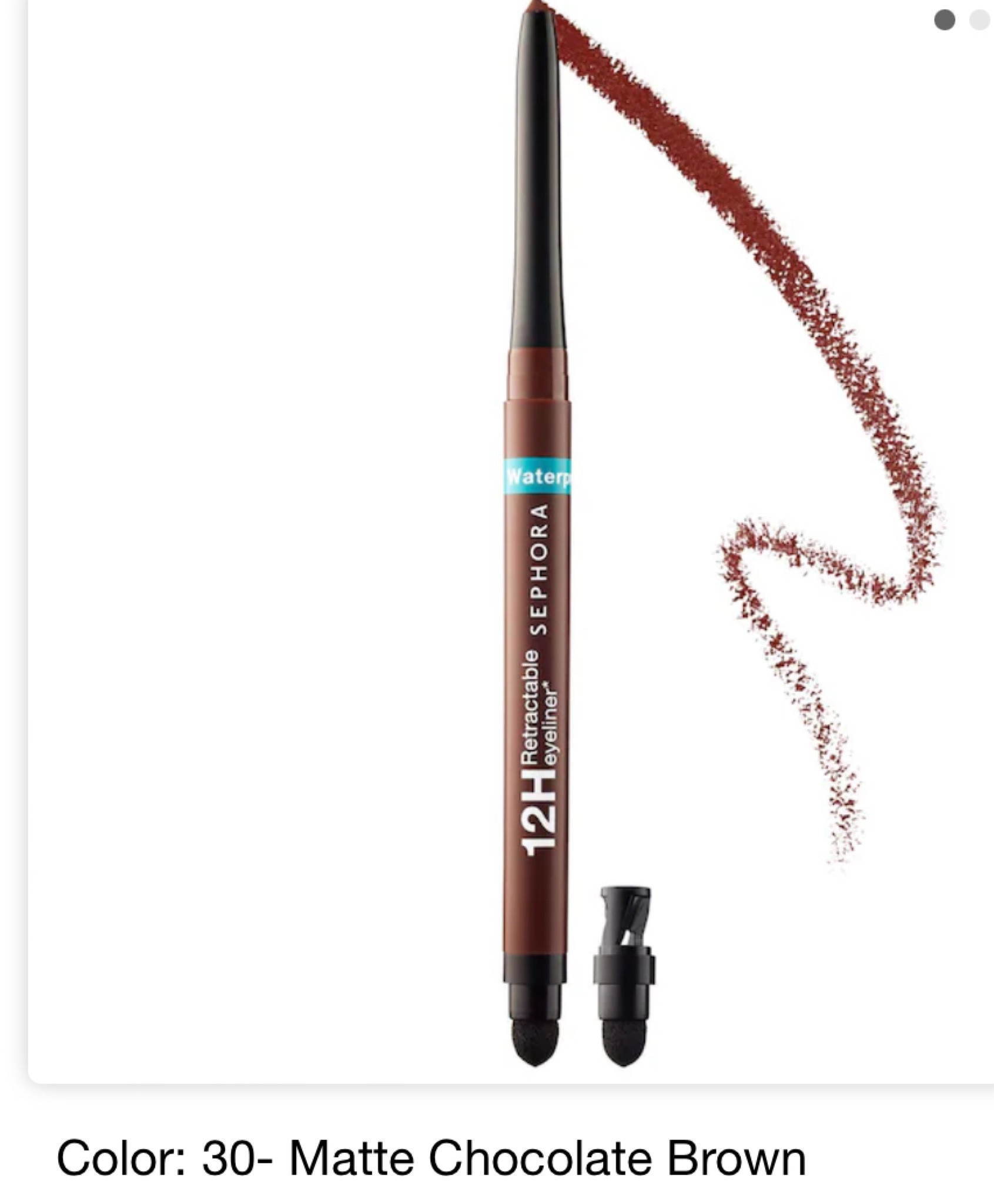 My favorite brown eyeliner. Matte chocolate brown 