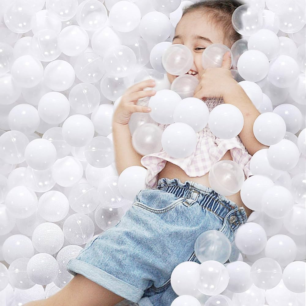 Ball Pit Balls for Toddlers 100 pcs, BPA Free Plastic Pool Ball for Kids Children, 2.16“ Crush ... | Amazon (US)