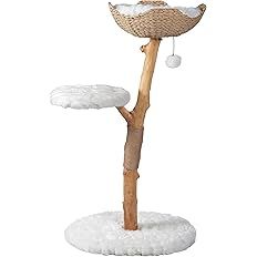 Wooden Cat Tree Tower, Modern Single Branch Cat Condo, Wood Cat Tree, Cat Climbing, Furniture for... | Amazon (US)
