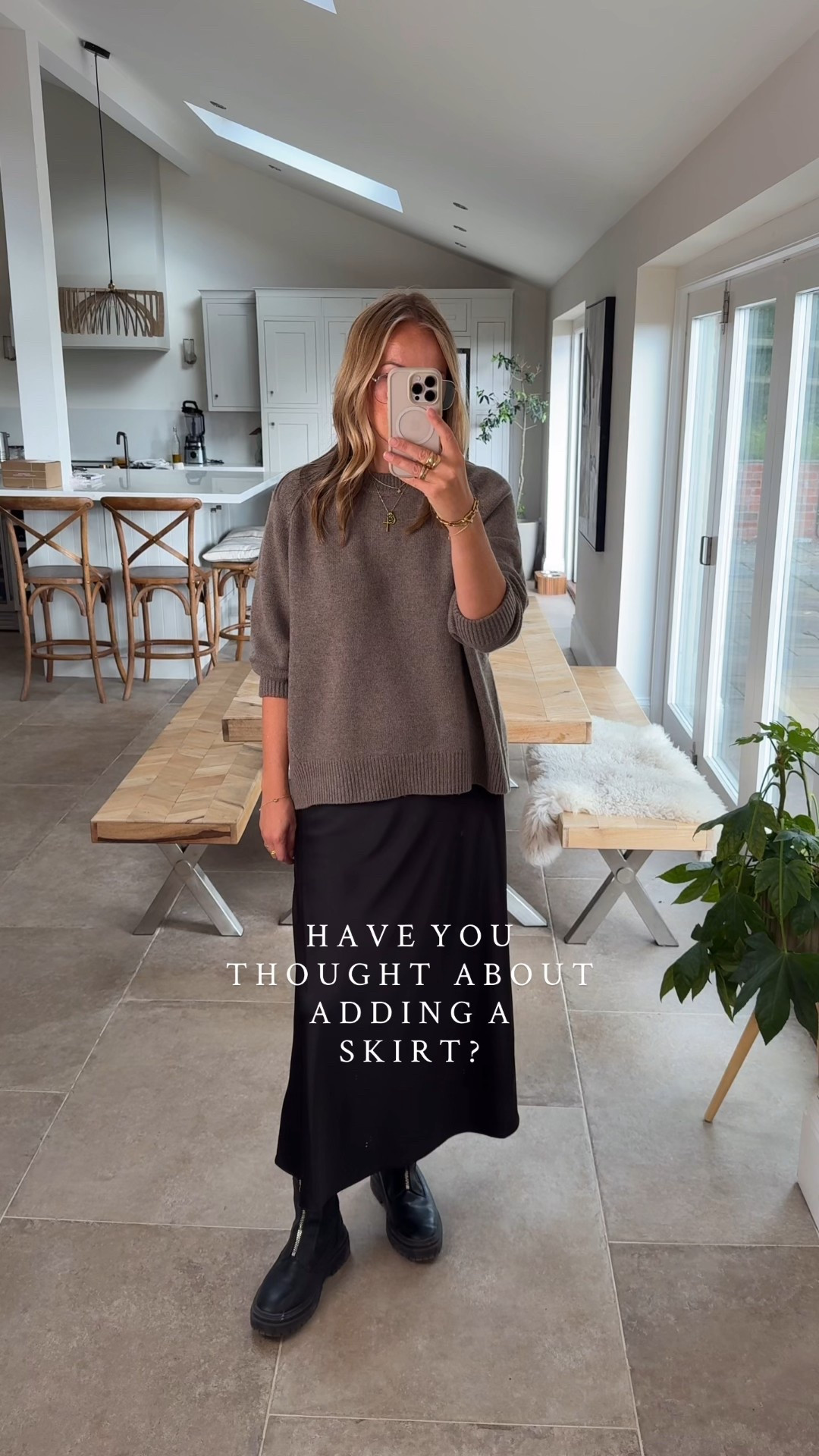 A slip skirt is one of those pieces I buy again and again, season after season. It’s so easy to style and works beautifully as part of an everyday wardrobe. This one in particular is a favourite — the fabric has a lovely weight to it so it skims rather than clings, and it even comes with a separate slip lining, though most people find they don’t need it. The soft elastic waistband makes it extra comfortable, and it’s available in a few versatile shades. I’ve paired it here with the gorgeous knits I’ve been talking about recently — luxury yarns at high street prices. 👌🏻 

Wearing a large in all pieces 

#LTKshoes #LTKuk #LTKautumn