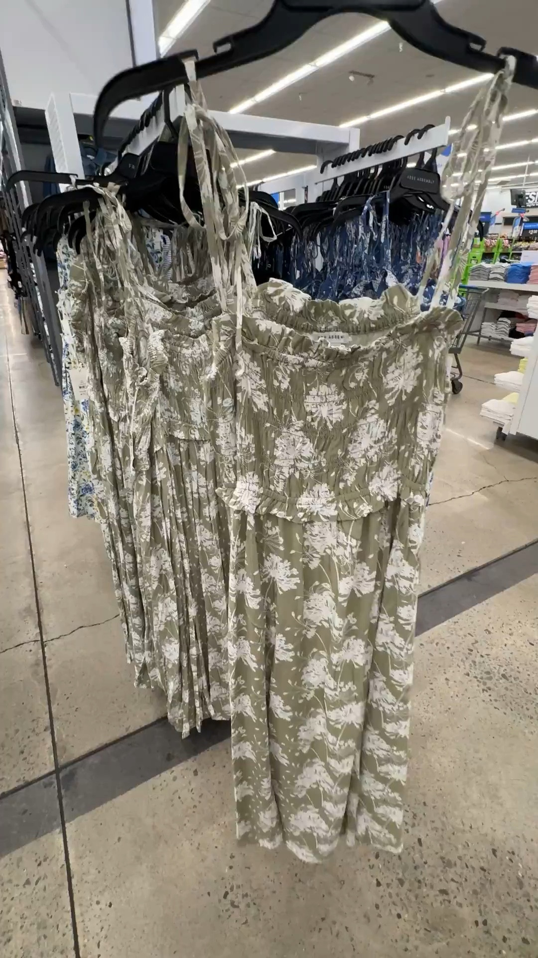 Walmart smocked midi dress 

#LTKootd