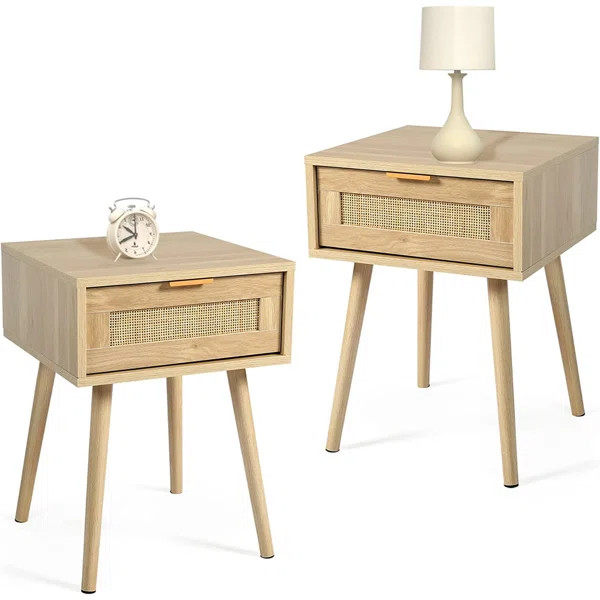Stpierre 1 - Drawer Nightstand in Natural | Wayfair North America
