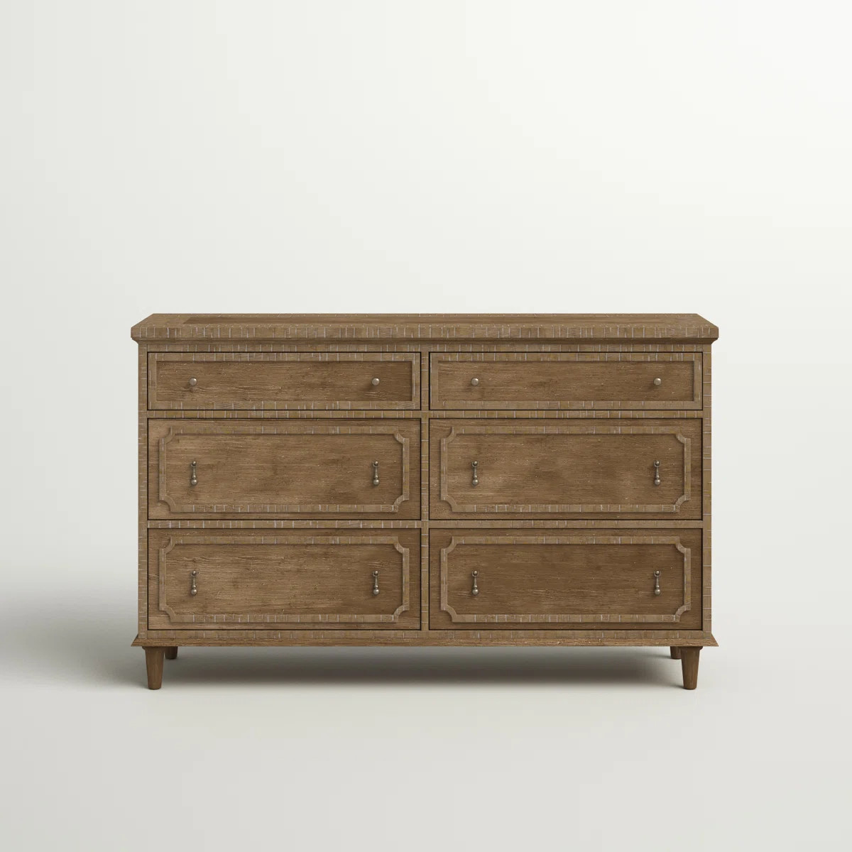 Ilay 64" W 6-Drawer Solid and Manufactured Wood Dresser | Wayfair North America