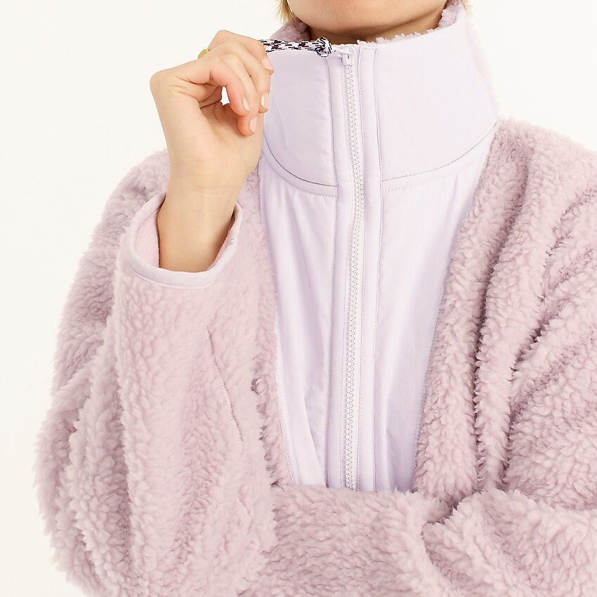 Teddie sherpa half-zip sweatshirt | J. Crew US