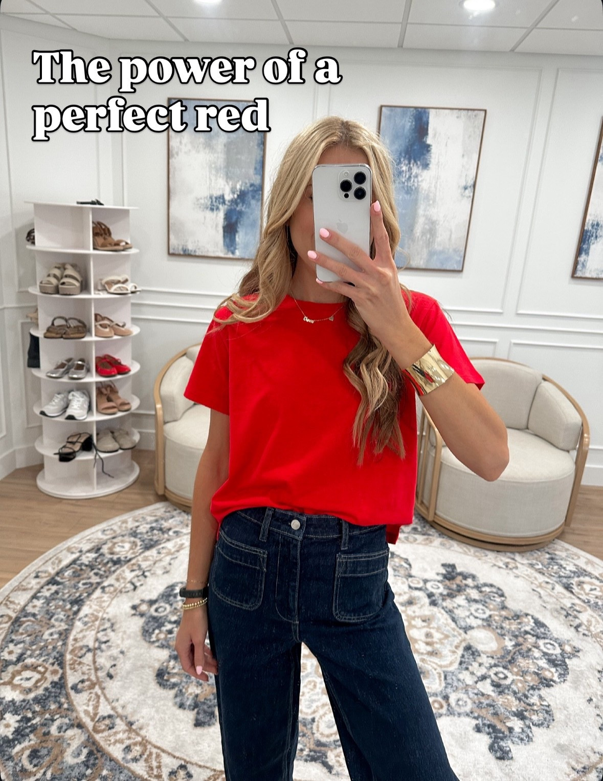 Never underestimate the power of a bold red tee 🔥
It’s simple, classic, and makes every outfit feel a little more put together. Loving it with dark denim for that clean fall look.

#LTKFindsUnder50 #LTKSeasonal #LTKStyleTip