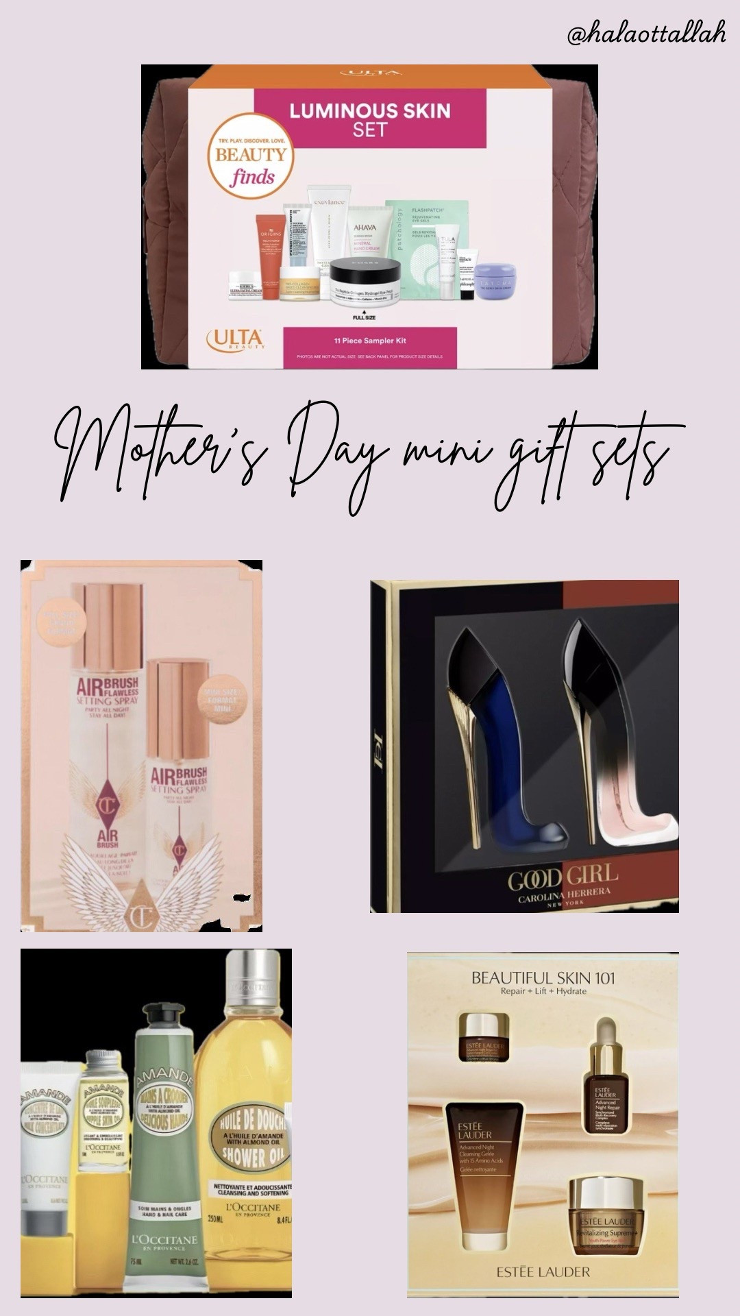Mini gift sets perfect for Mother’s Day 💗 

#LTKFindsUnder50 #LTKBeauty #LTKGiftGuide