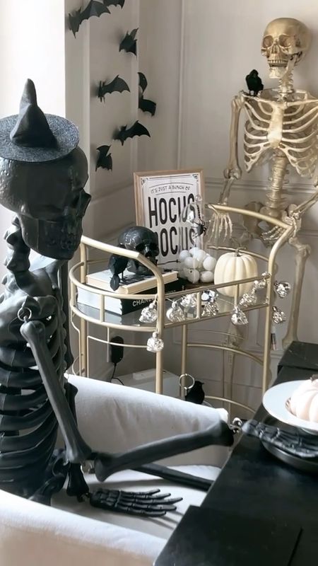 Spooky Halloween with a touch of skeleton chic for dining room decor 

#LTKHalloween #LTKSeasonal #LTKHoliday