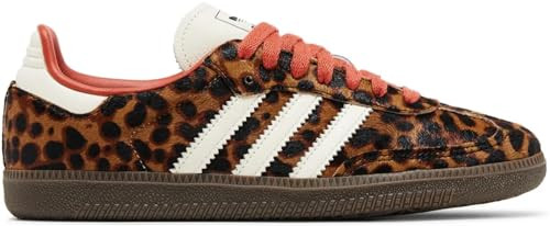 adidas Samba OG Womens Sneaker (Preloved Red Leopard, 6) | Amazon (US)