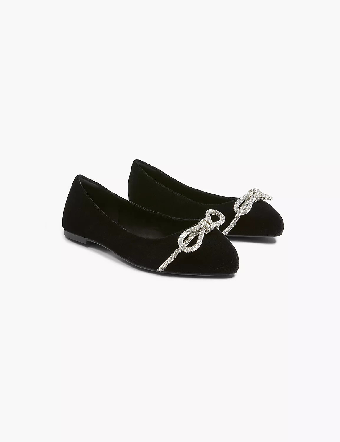 Dream Cloud Bow Velvet Ballet Flat | LaneBryant | Lane Bryant (US)