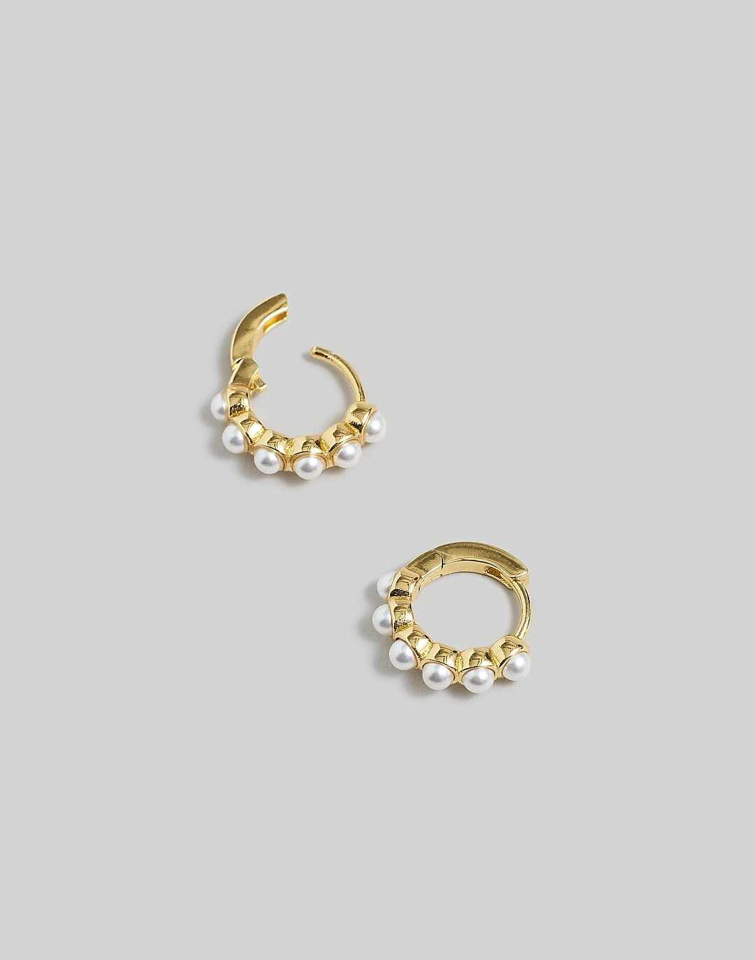 Freshwater Pearl Huggie Hoop Earrings | Madewell