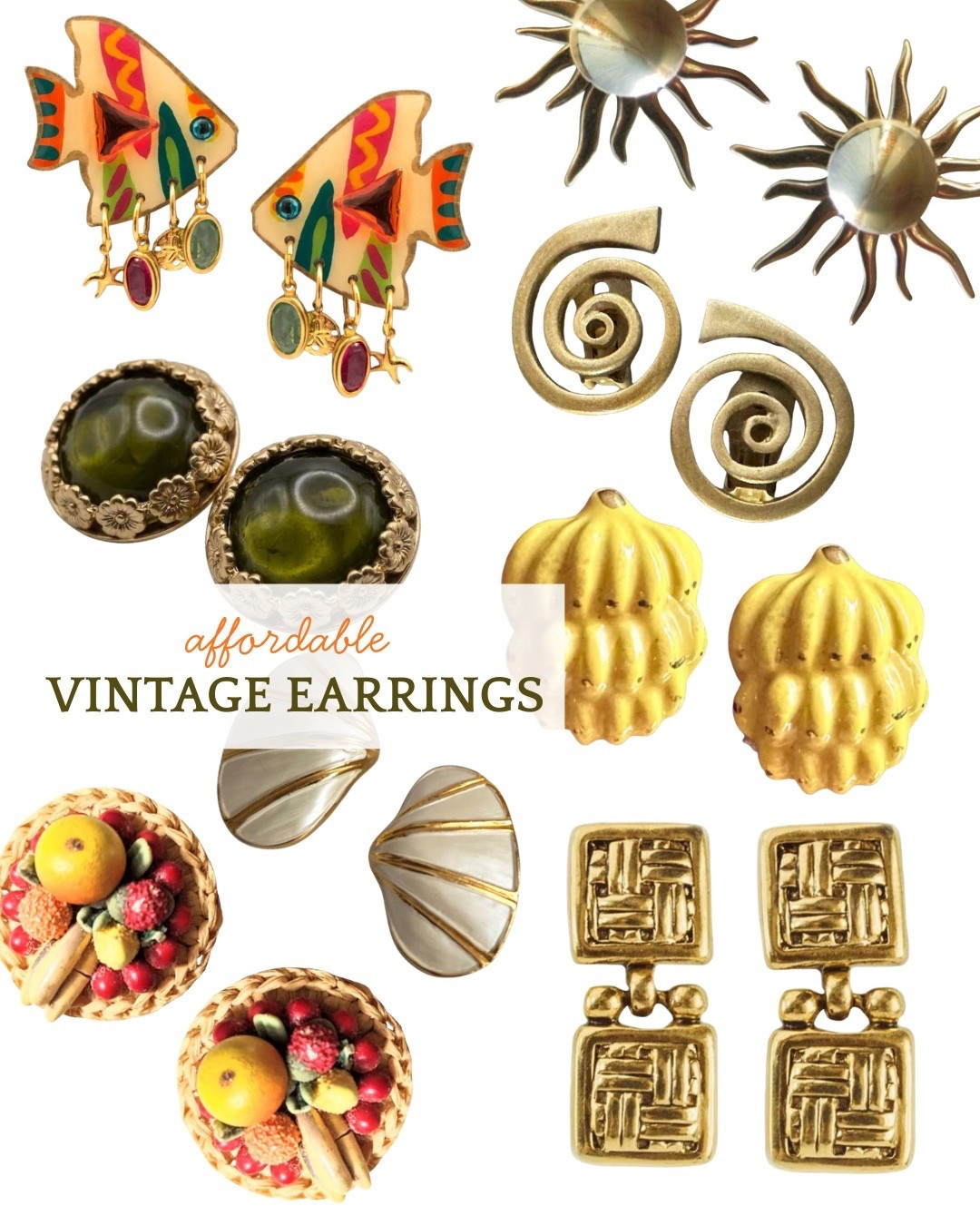 Vintage earrings curated from Etsy 

#LTKTravel #LTKootd #LTKgrwm