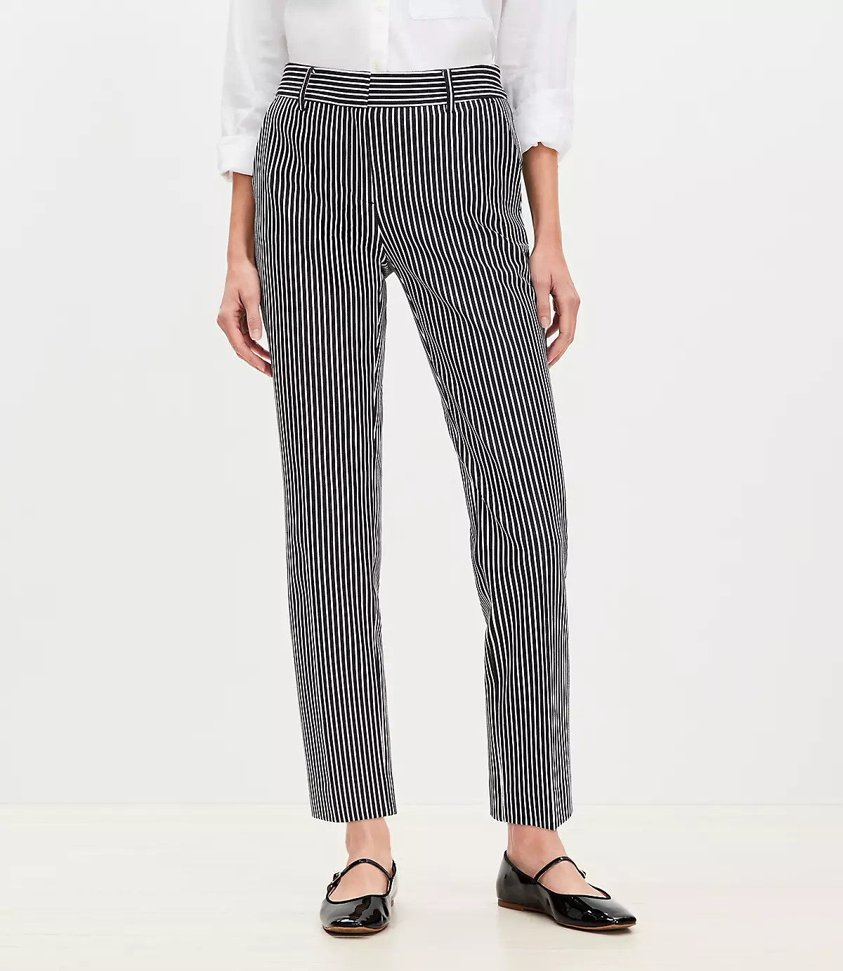Riviera Slim Pants in Stripe | LOFT