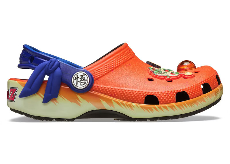 Crocs Classic Clog Dragon Ball Z Goku (Kids) Sneakers in Orange/Blue/Black | StockX