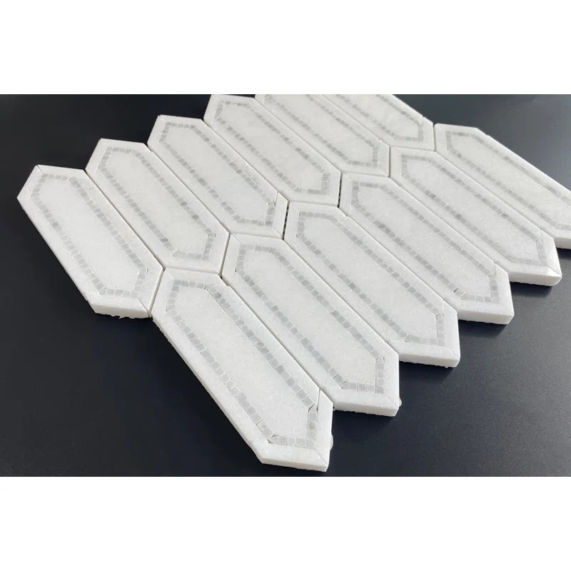 2" x 6.5" Natural Stone Color Variation Honeycomb Mosaic Wall & Floor Tile | Wayfair North America