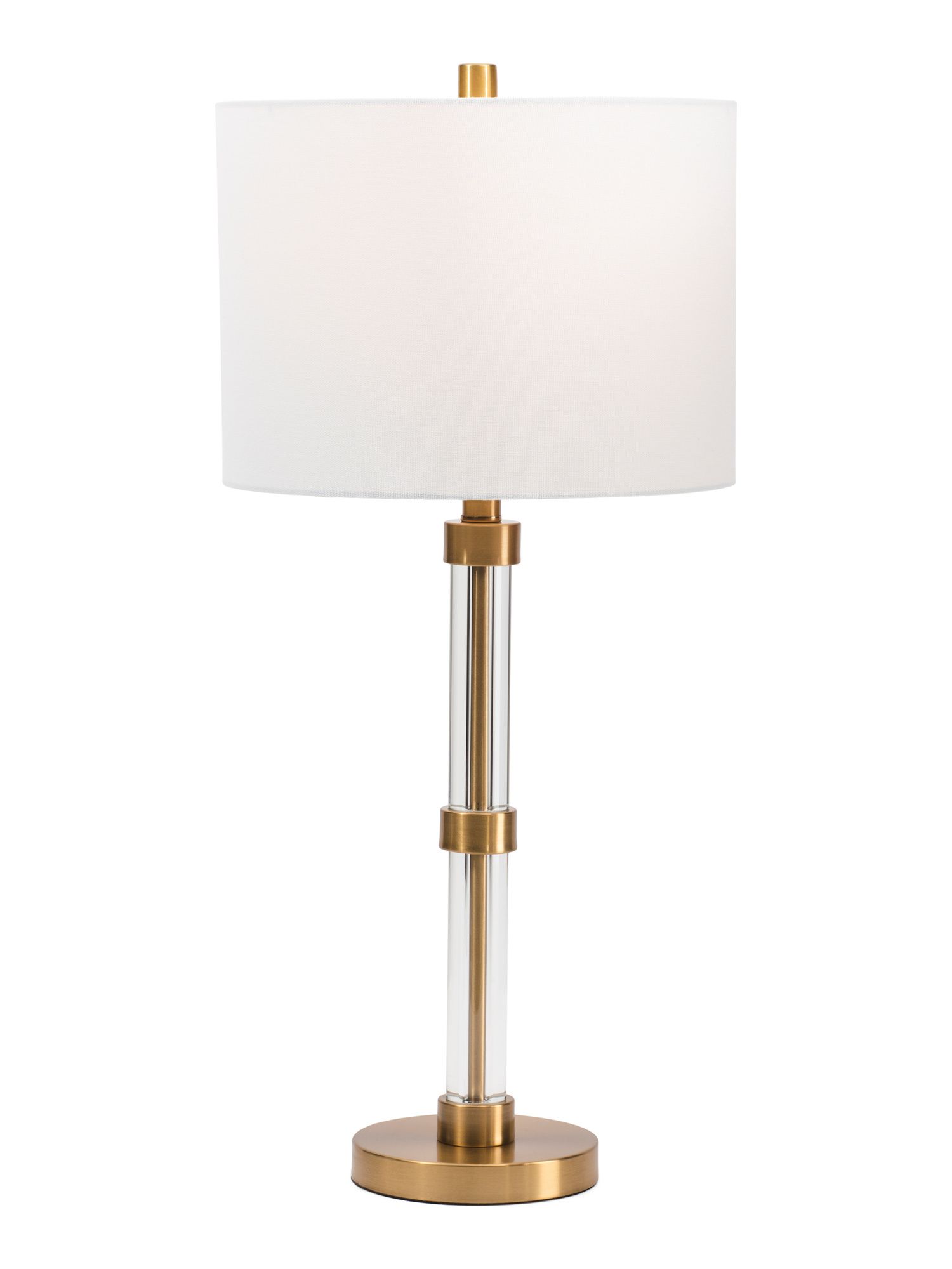 28in Crystal Metal Tub Column Table Lamp | TJ Maxx
