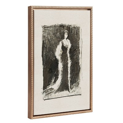 18"x24" Sylvie Beaded Lady Meux Framed Canvas by The Art Institute of Chicago Gold - Kate & Laure... | Target