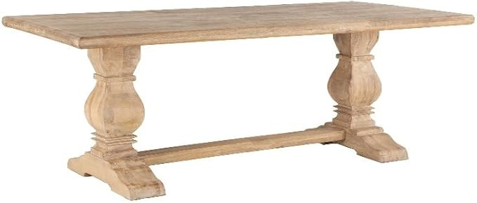 World Interiors Pengrove 72" Mango Wood Dining Table in Light Brown | Amazon (US)