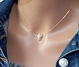 Dainty Necklace, Layered necklace, Freshwater Pearl, Simple Necklace, 14k Gold fill, Sterling Chain  | Amazon (US)