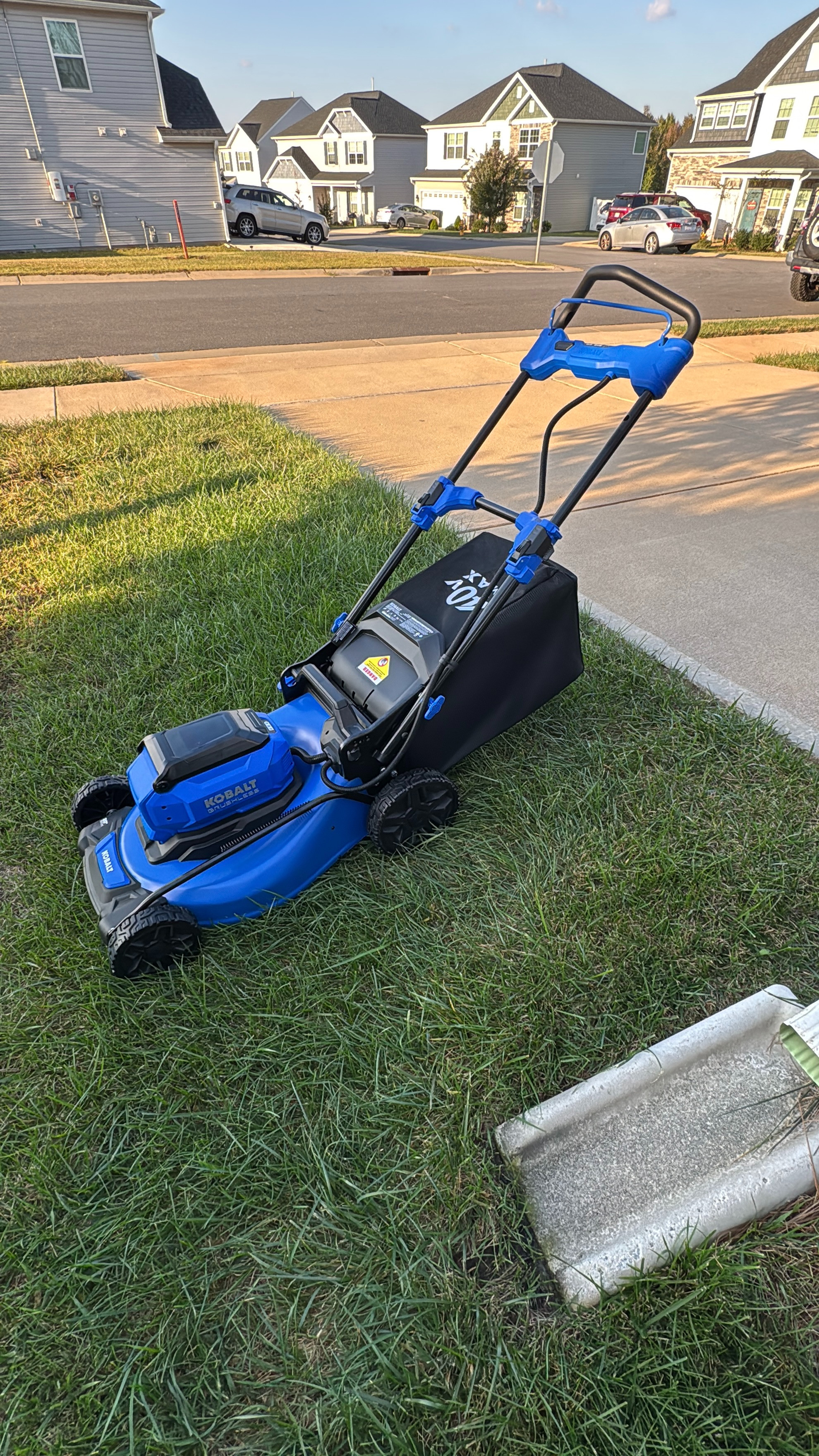 I've been using a battery-powered mower for years now and am glad I upgraded to this one with a bag. A similar version is on sale at Lowe's today.
#lawncare #LTKhome #gardening 

 #LTKHome #LTKSaleAlert