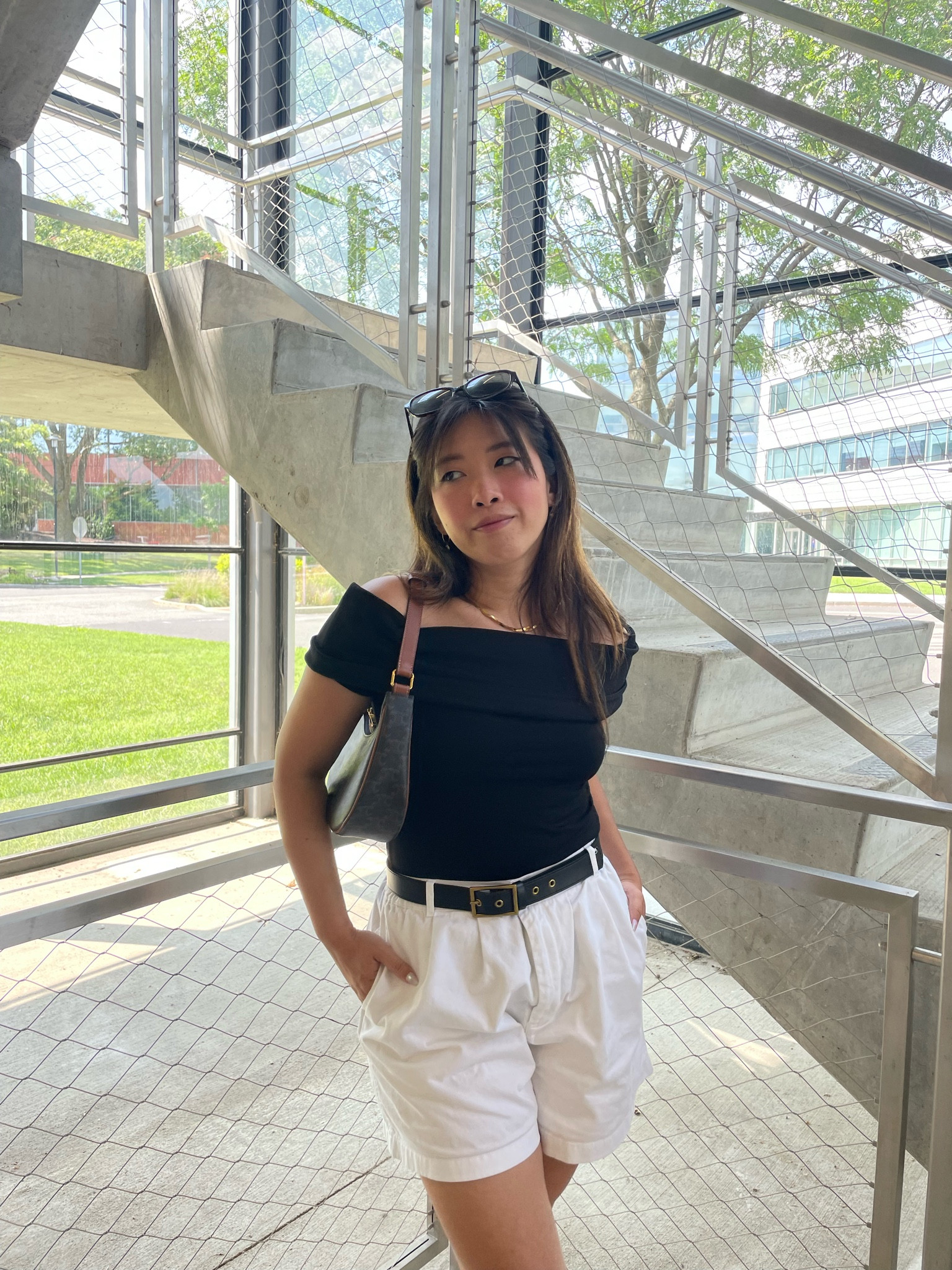 Off shoulder top from COS 🖤 love the neckline it’s so classy! Wearing size S 


Summer outfit ideas, mini skort, aesthetic outfit, summer style, what to wear, classy style, casual outfit, minimal style #grwm #summeroutfitideas #ootd #classystyle 

#LTKstyletip #LTKBacktoSchool #LTKU