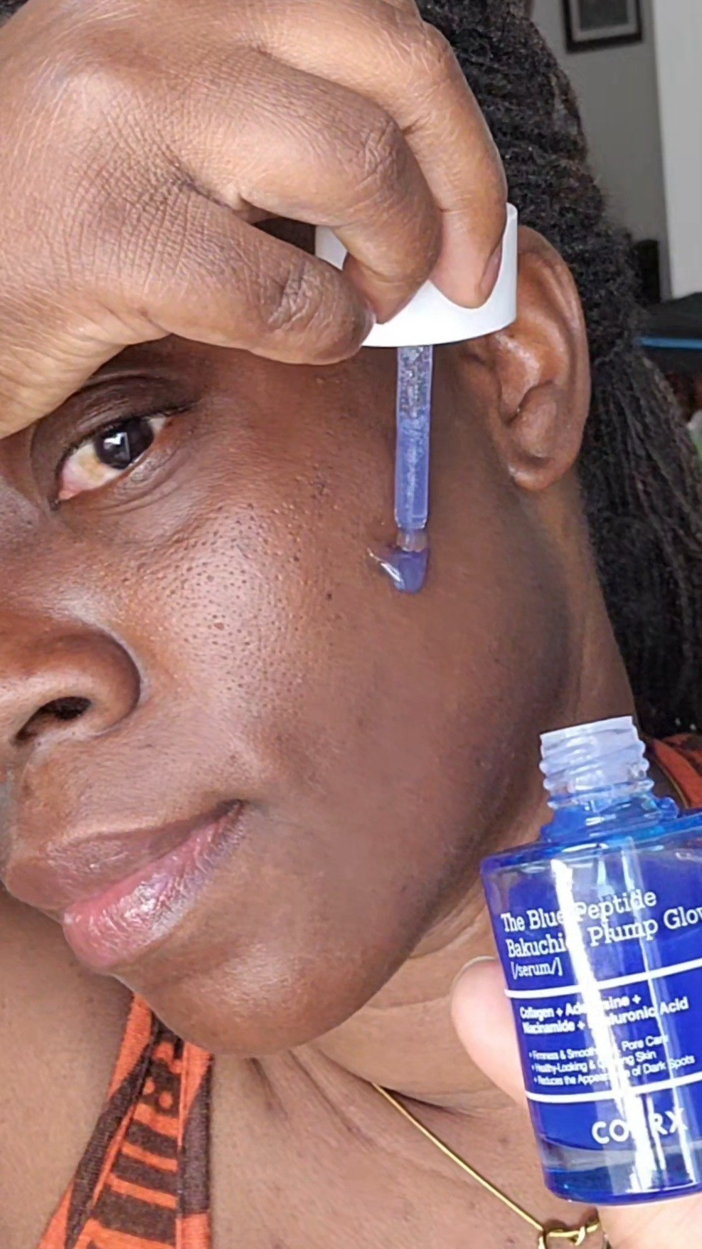 Natural light shows everything—including my hyperpigmentation. But it’s also showing off this insane glow! 😭Testing out the new Cosrx Blue Peptide Glow Serum. It pairs Copper Peptides with Bakuchiol to target uneven texture and dark spots without the harsh retinol redness. If you want that bouncy, glass-skin finish with zero irritation, this natural indigo magic is a total game changer. 

#LTKBeauty