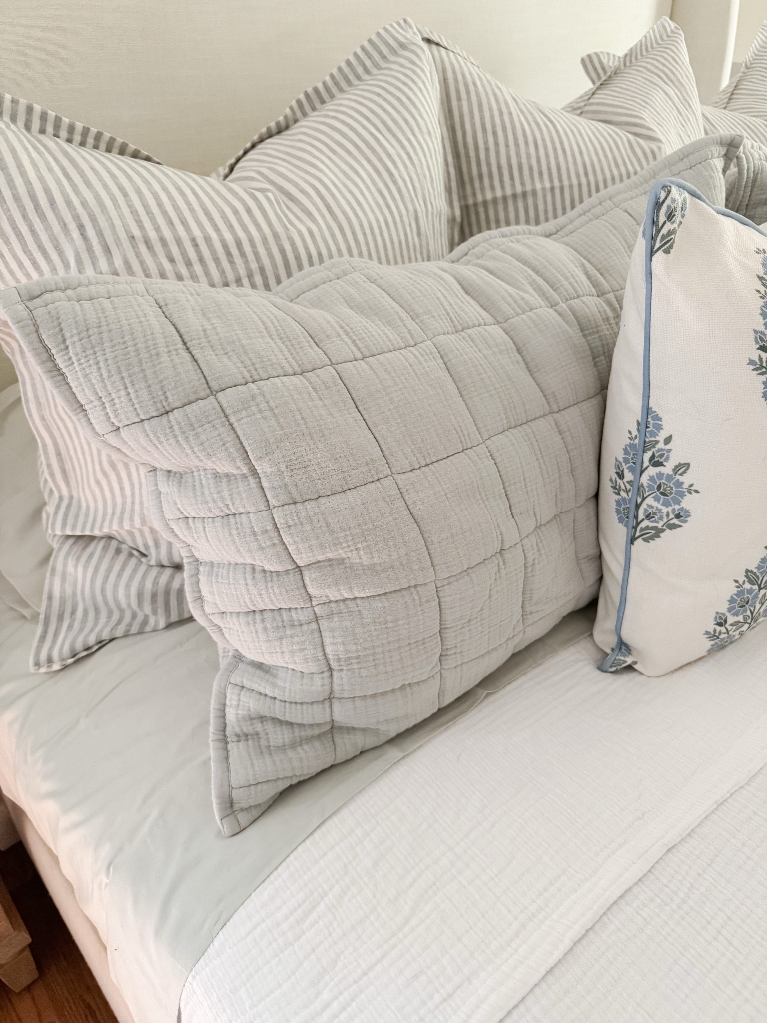 I’ve had so many questions about how I layer our bed, so here’s exactly how I do it. These Quince pieces have become some of my favorites because they make our bedroom feel cozy without overcomplicating it. ✨🛏️

#LTKHome