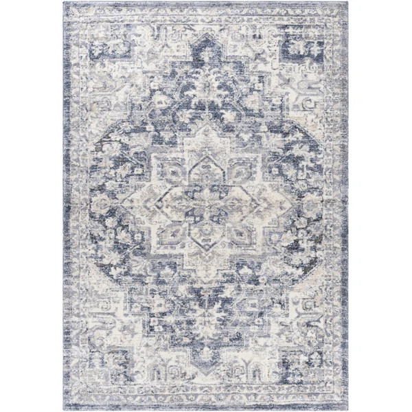 Hodder Oriental Area Rug in Bule/Gray | Wayfair North America